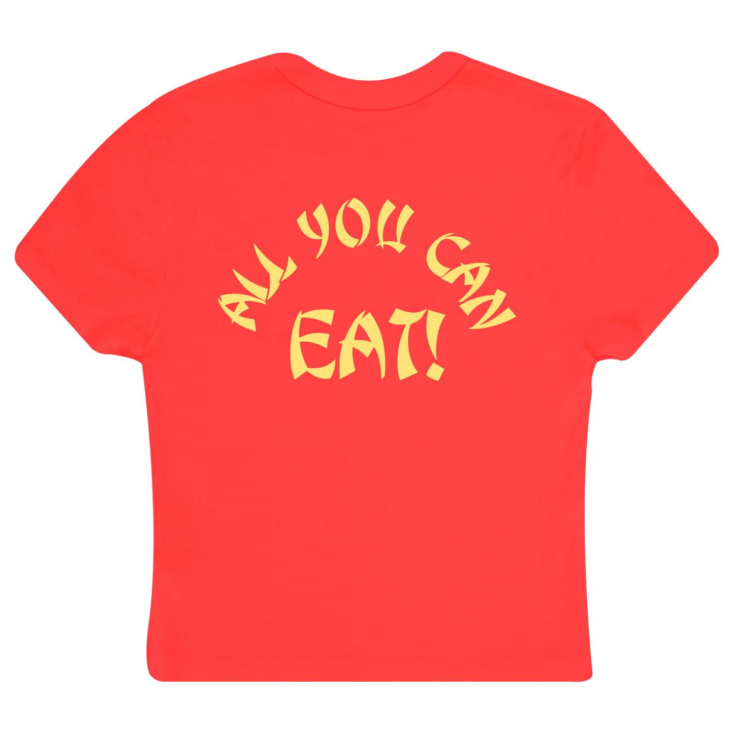 ALL YOU CAN EAT CROP TOP RED