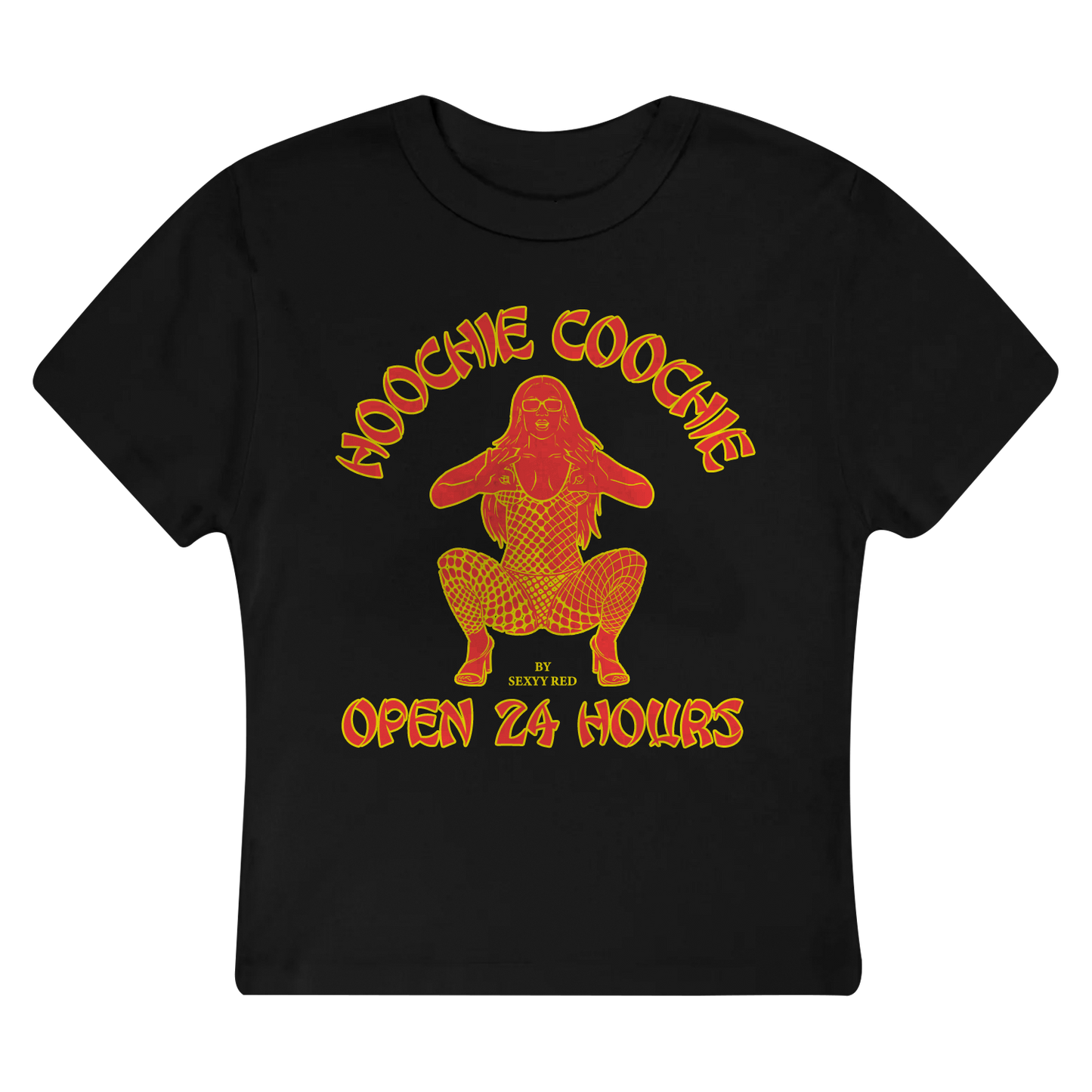 ALL YOU CAN EAT CROP TOP BLACK