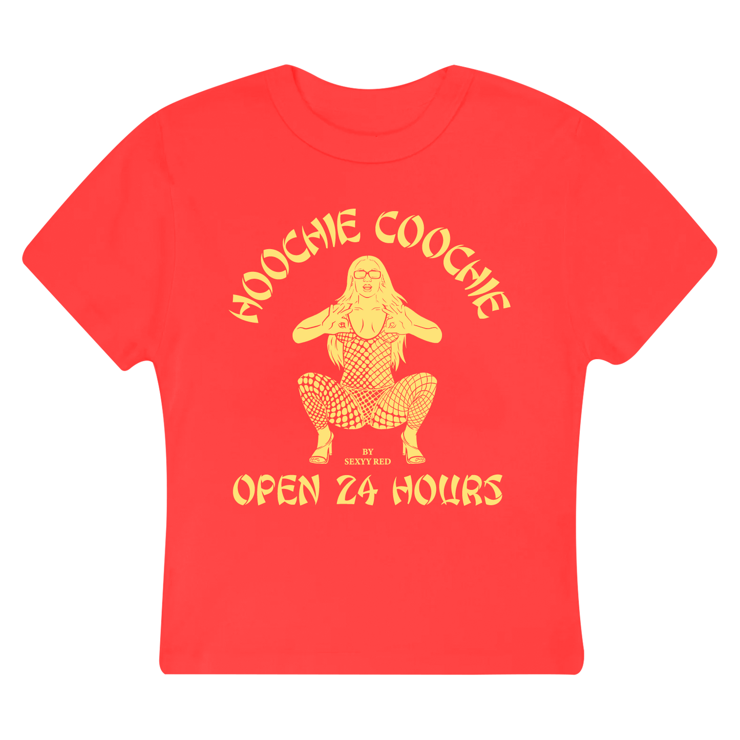 ALL YOU CAN EAT CROP TOP RED