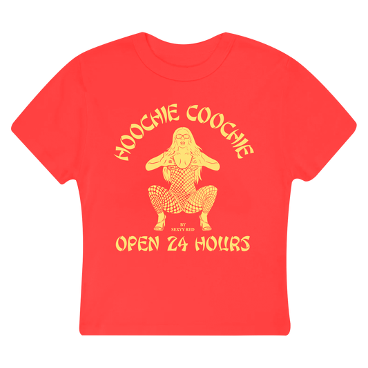 ALL YOU CAN EAT CROP TOP RED