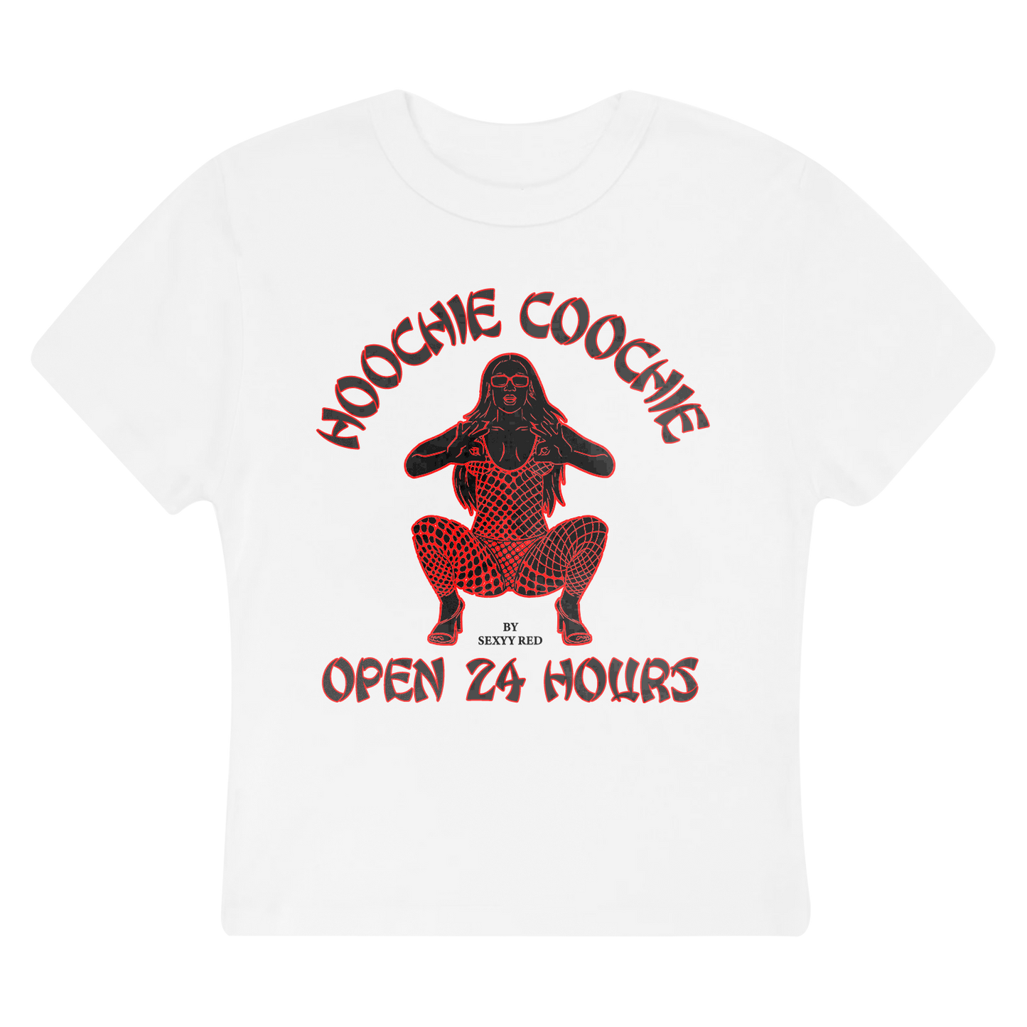 ALL YOU CAN EAT CROP TOP WHITE