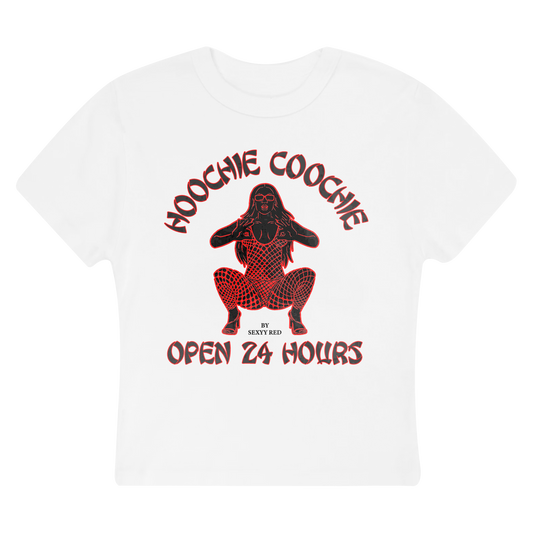 ALL YOU CAN EAT CROP TOP WHITE