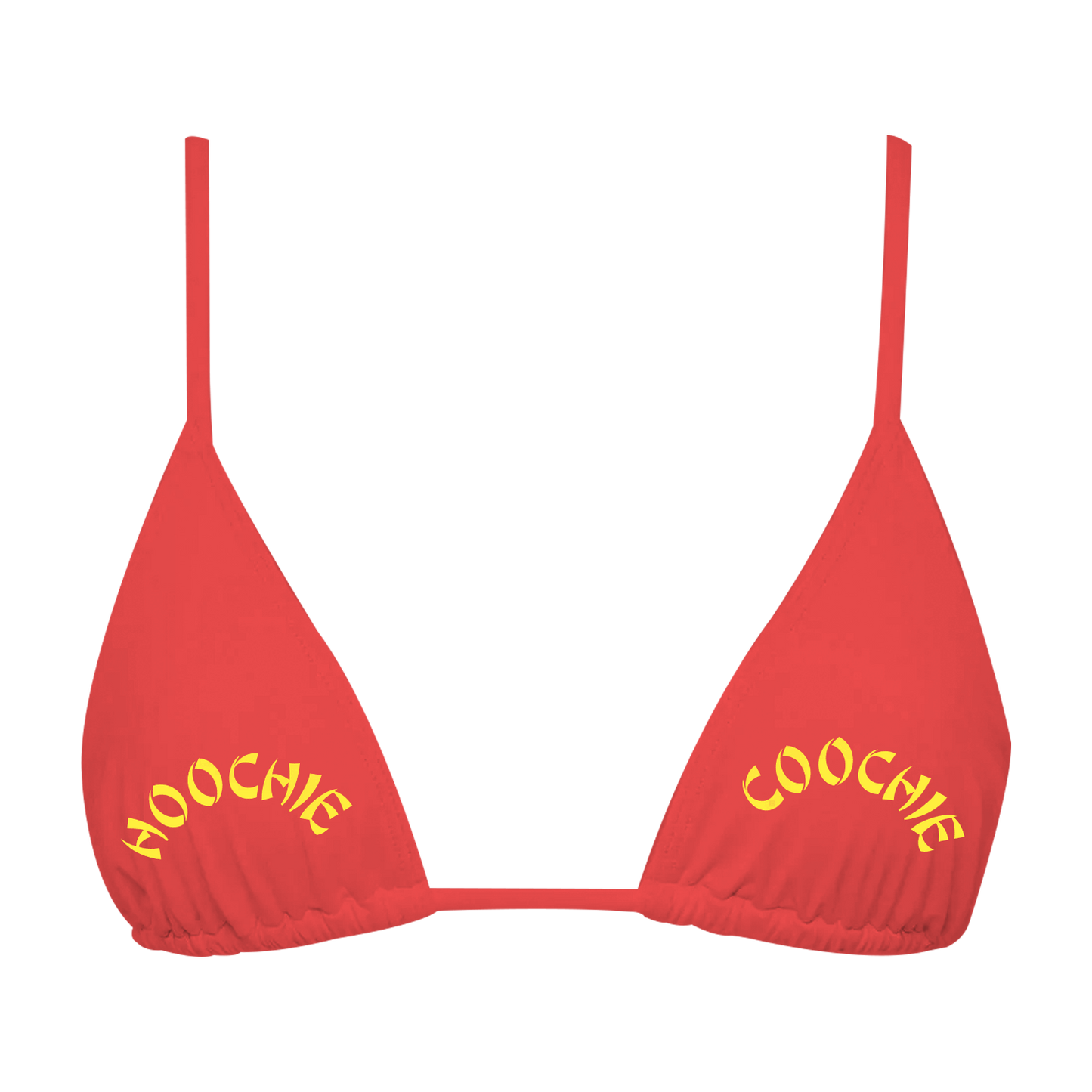 HOOCHIE COOCHIE BIKINI TOP RED