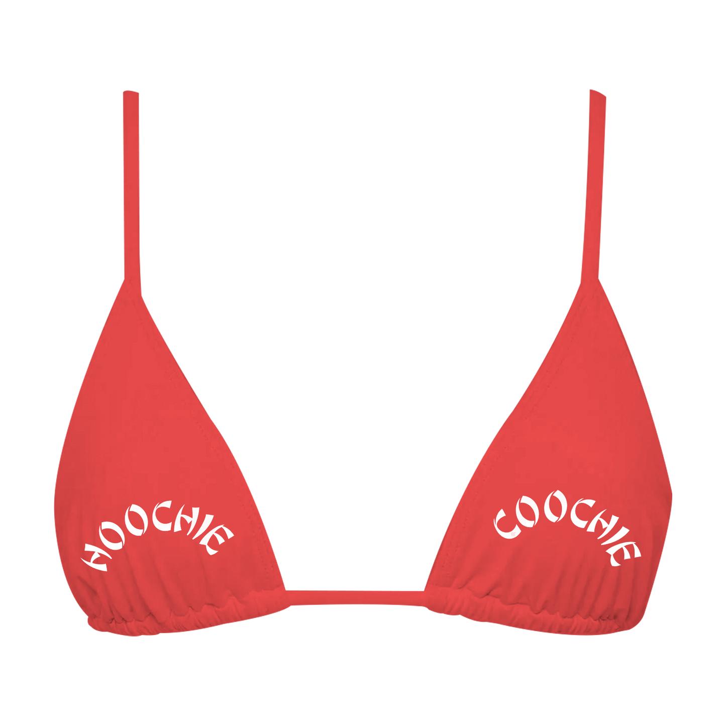 HOOCHIE COOCHIE BIKINI TOP RED
