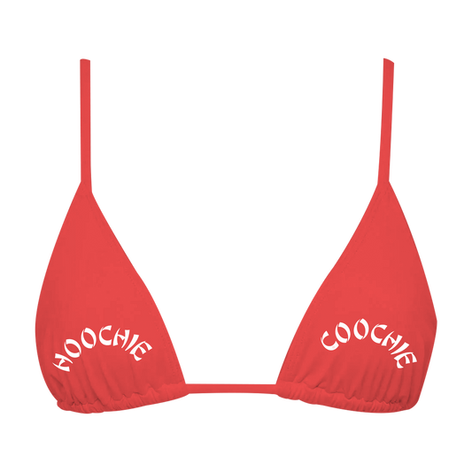 HOOCHIE COOCHIE BIKINI TOP RED