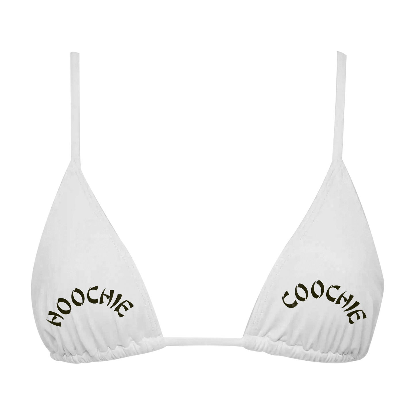HOOCHIE COOCHIE BIKINI TOP WHITE