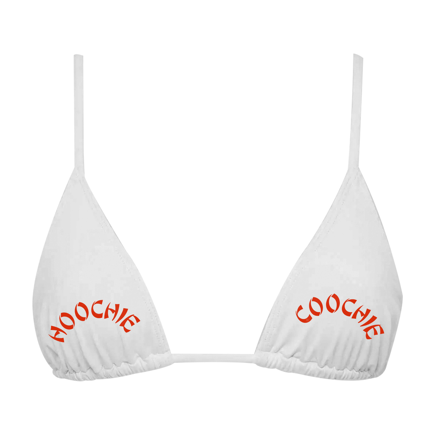 HOOCHIE COOCHIE BIKINI TOP WHITE