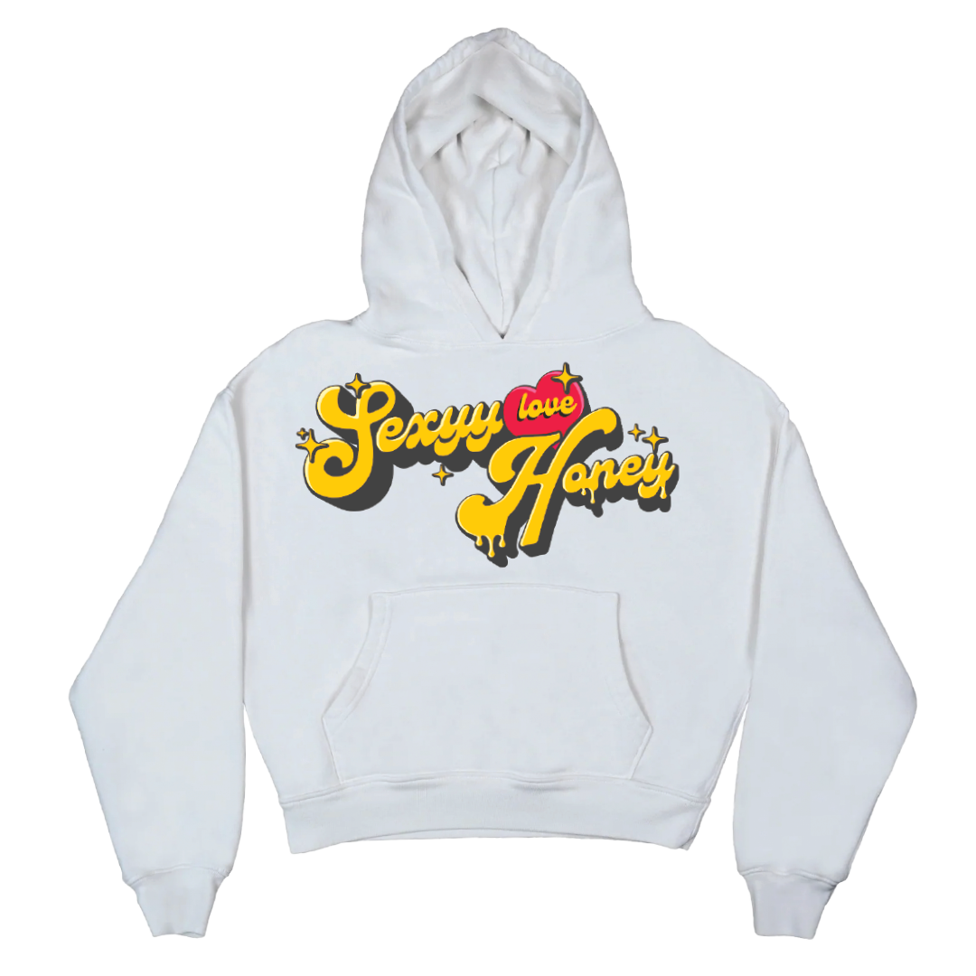 SEXYY LOVE HONEY HOODIE GREY