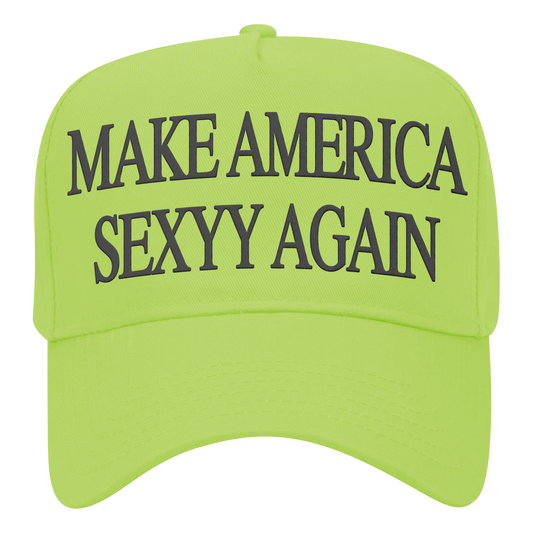 MAKE AMERICA SEXYY AGAIN HAT LIME GREEN - HAT